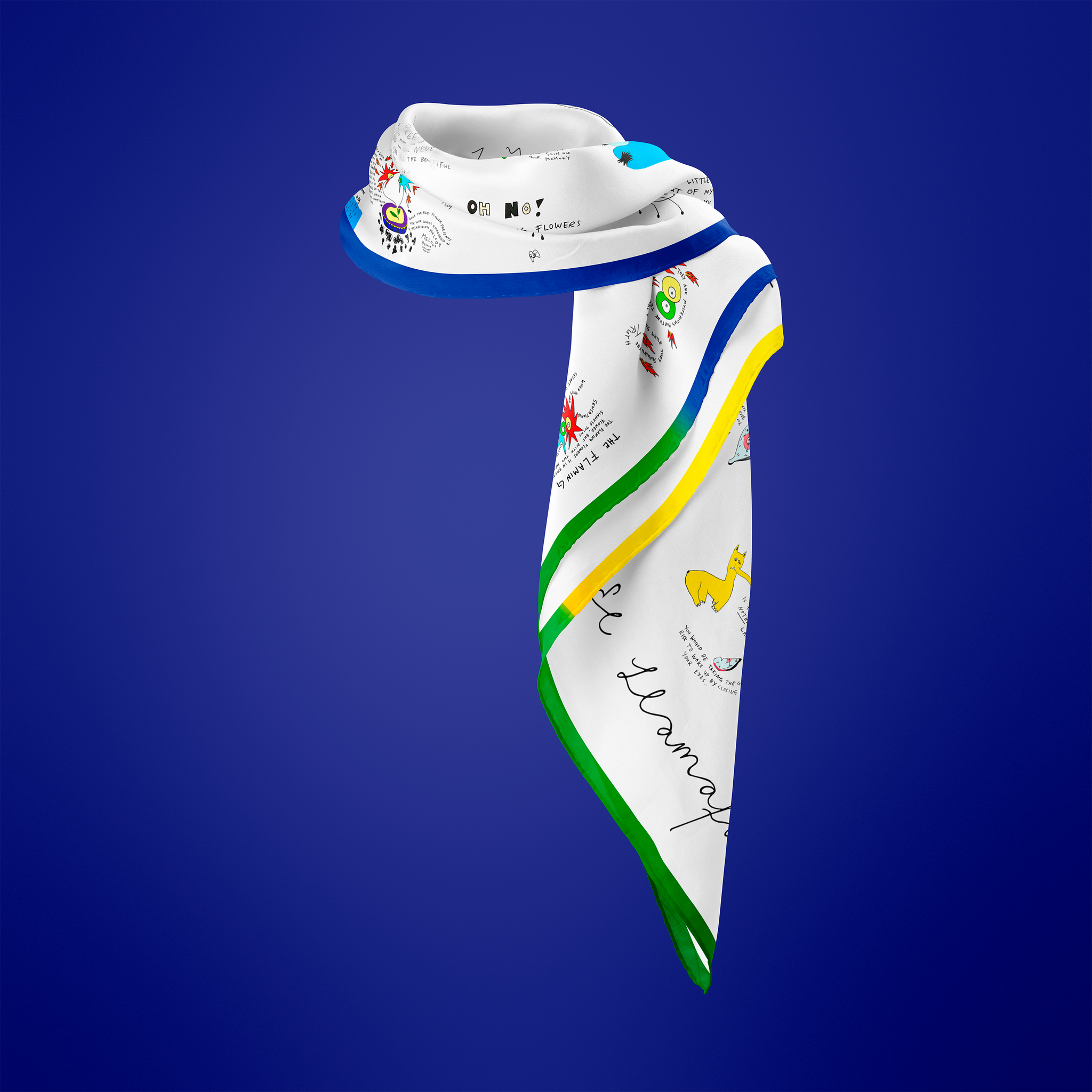 Comic Scarf - 100% Silk Twill – El Llamafante